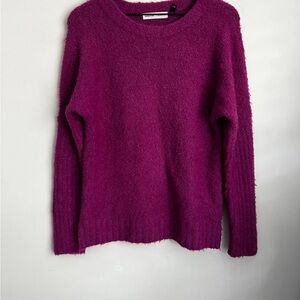 Gently Used Anthropologie Sleeping Snow Lavina Sweater in Fuchsia, Size XS